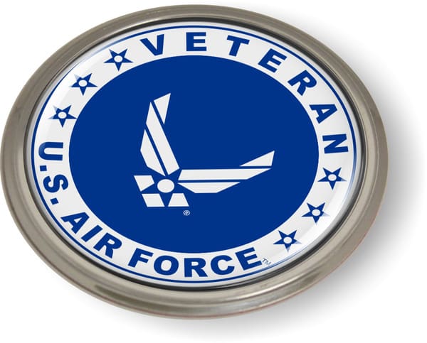 U.S. Air Force Veteran Emblem (White Wings)